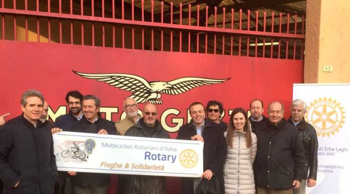 Motociclisti rotariani in visita alla Guzzi e al suo Museo