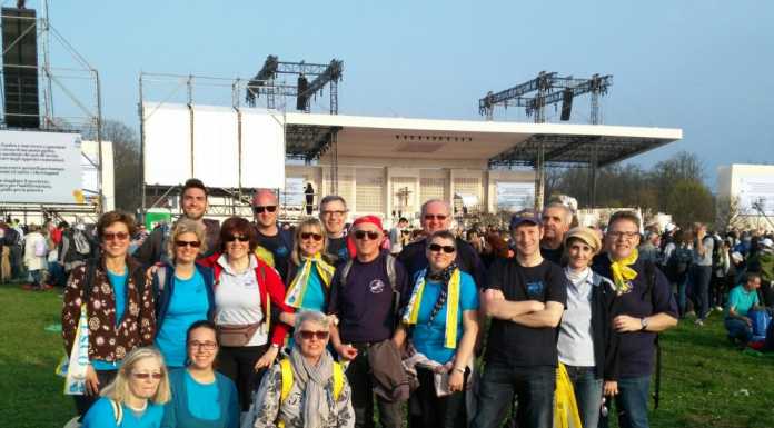 Emozione per il Coro San Giorgio di Acquate che ha cantato alla Messa del Papa