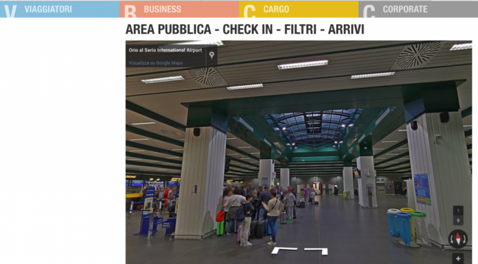 Google Street View ‘entra’ all’aeroporto di Orio al Serio