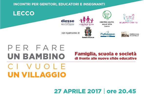“Per fare un bambino ci vuole un villaggio”, il nuovo appuntamento