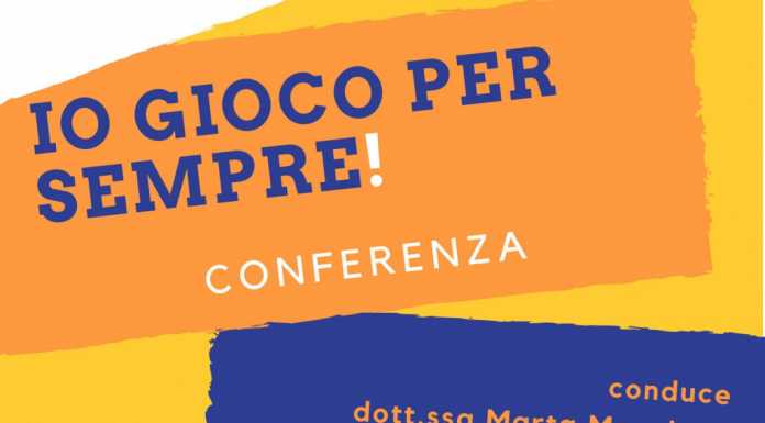 “Io gioco per sempre”, conferenza a cura della psicoterapeuta Monciotti