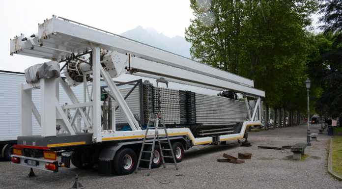 Partiti i lavori per la ruota panoramica sul lungolago, sabato si inaugura