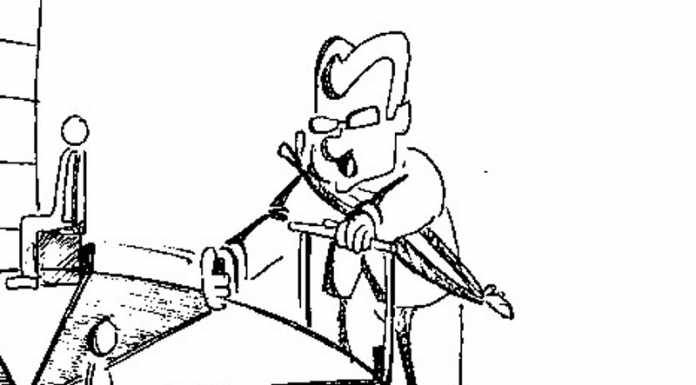 Vignetta. ‘Siorre e Siorri venghino sul lungo lago di Lecco’