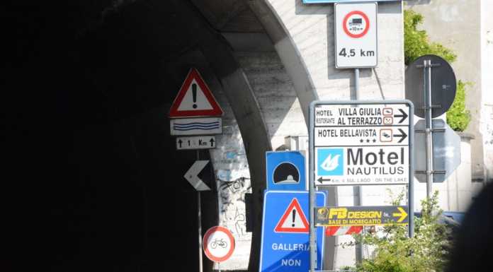 Valmadrera. Sp583, chiusura per lavori delle gallerie Parè e Melgone Galleria Parè Valmadrera