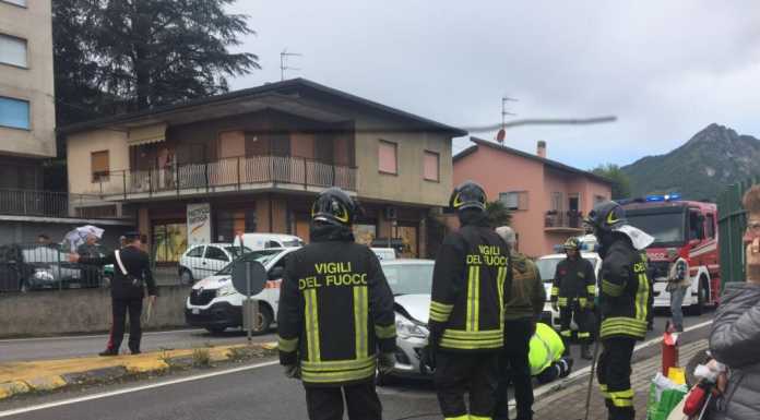 Olginate, incidente con tre auto coinvolte lungo via Spluga