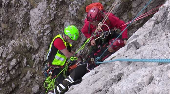 VIDEO – Ferito in parete, l’esercitazione del Soccorso Alpino in Grignetta