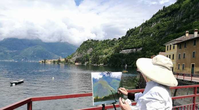 Varenna. Pittori da tutto il mondo per immortalare i paesaggi lecchesi