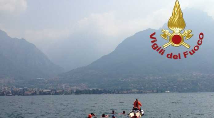 Dervio. Kitesurfer in difficoltà al largo. Recuperato dai VVF