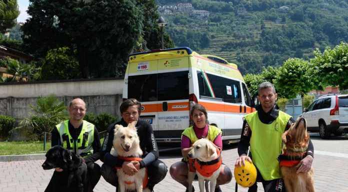 Due turiste in difficoltà nel lago a Bellano. Salvate dalle unità cinofile