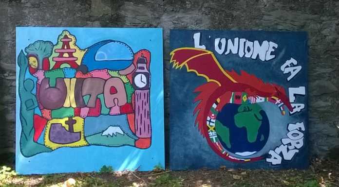 Un muro di colori, il progetto dei ragazzi delle medie calolziesi