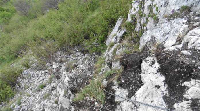 Sentiero Corno di Canzo Centrale, versante Est, “Condizioni dinamiche: attenzione”