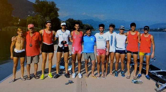 Comini e Fasoli (Canottieri Guzzi) alla regata internazionale di Lucerna