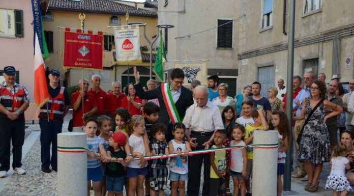 Inaugurata la nuova Piazza Garibaldi: “Olginate si merita bellezza”