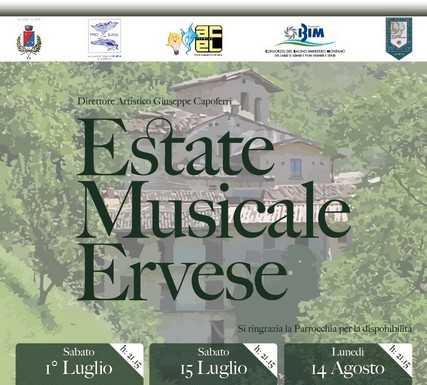 Erve. Il 14 l’ultimo appuntamento della rassegna musicale