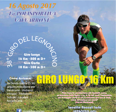 Corsa in montagna: il 16 agosto al via il Giro del Legnoncino