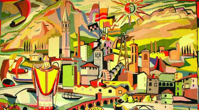 “Intrecci del Novecento”: un arazzo di Lecco in mostra a Milano