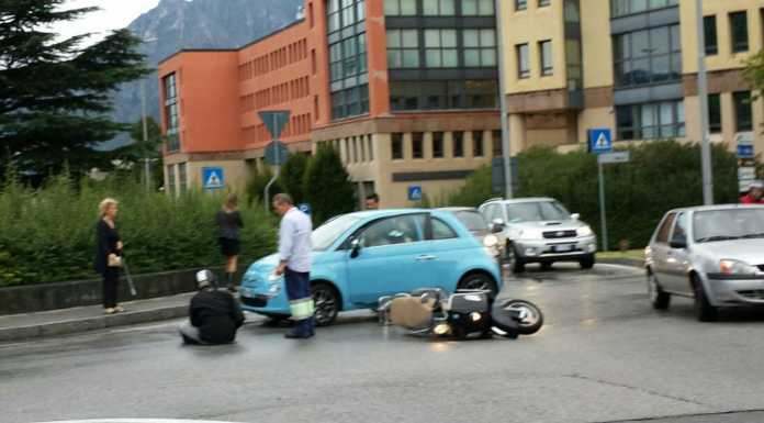 Caduta in moto: un 39enne soccorso in via XI Febbraio