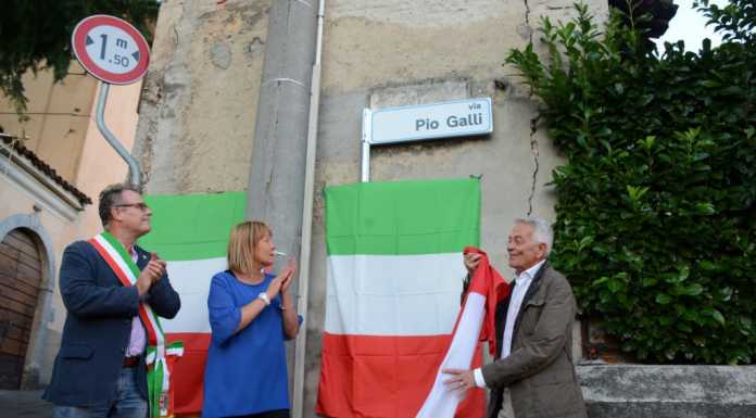Inaugurata via Pio Galli. “La sua vita, una lotta per libertà e diritti”
