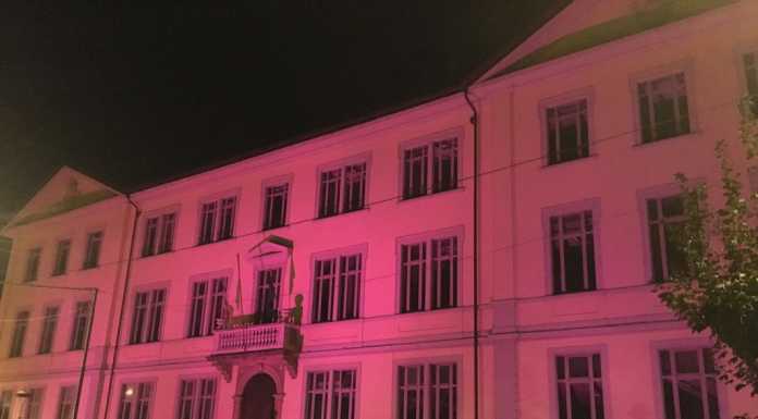 Bellano: la scuola si tinge di rosa per la campagna antitumore della Lilt