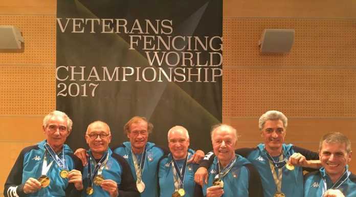 Riccardo Carmina è campione del mondo Master di sciabola con l’Italia