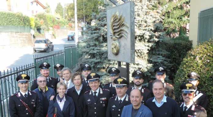 Stazione CC di Brivio, inaugurata la scultura dell’artista Bonanomi