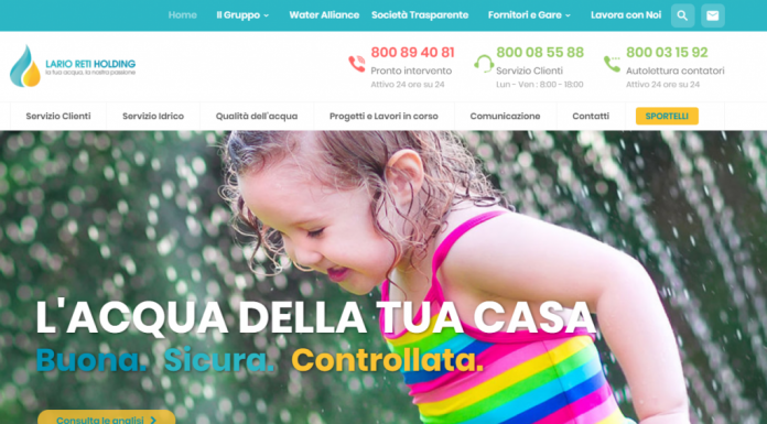 Lario Reti Holding: un nuovo sito internet “più ricco e fruibile”