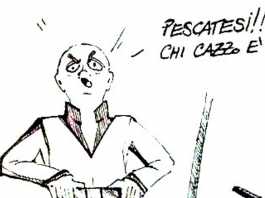 Giovedì di Giò. Vignetta dedicata a De Capitani e alla scritta sul Municipio