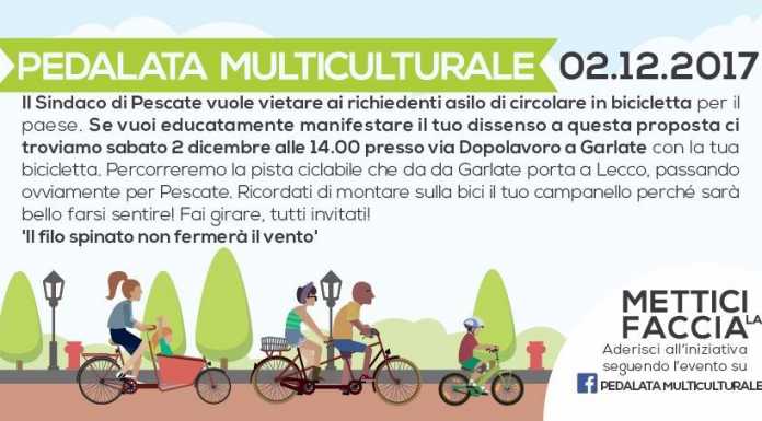 Pescate: una pedalata multiculturale contro il divieto di De Capitani