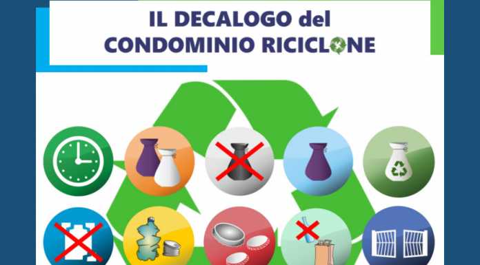 Raccolta differenziata: ecco il “Decalogo del condominio riciclone”