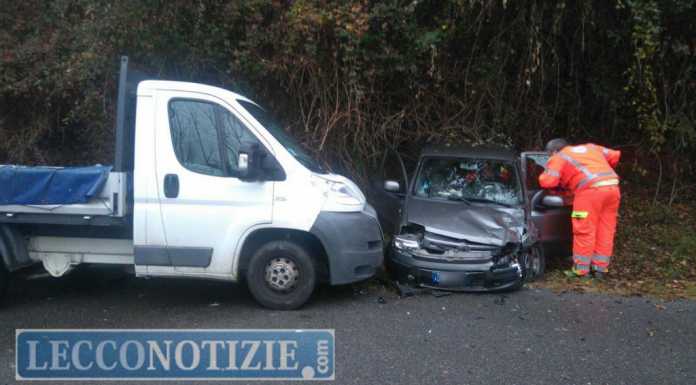 Scontro tra furgone e auto a Calolzio, interviene anche l’elisoccorso