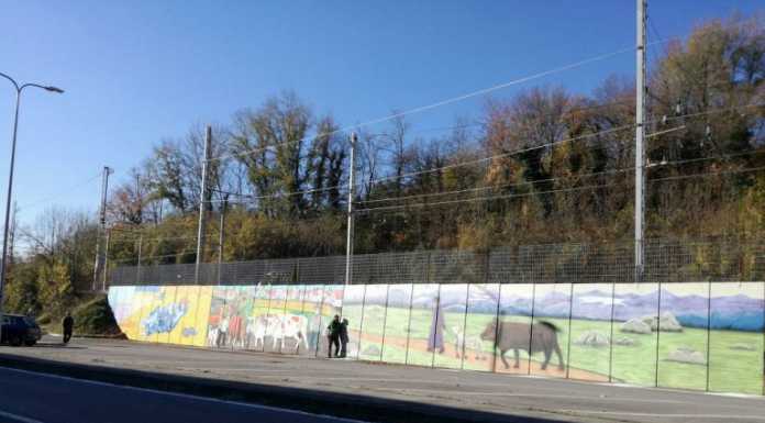 Merone: il muro della stazione diventa un’opera d’arte