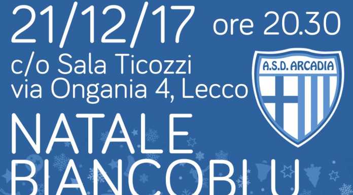 Grande festa di Natale in sala Don Ticozzi per l’Asd Arcadia Dolzago