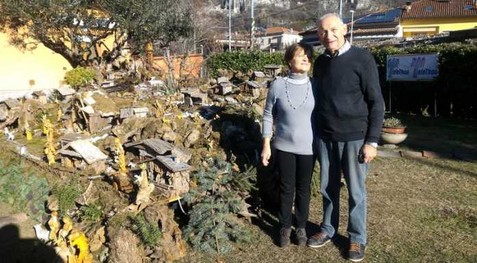 Il bellissimo presepe di Adelaide e Marcello. A Vercurago l’iniziativa pro Telethon Adelaide e Marcello con il proprio presepe