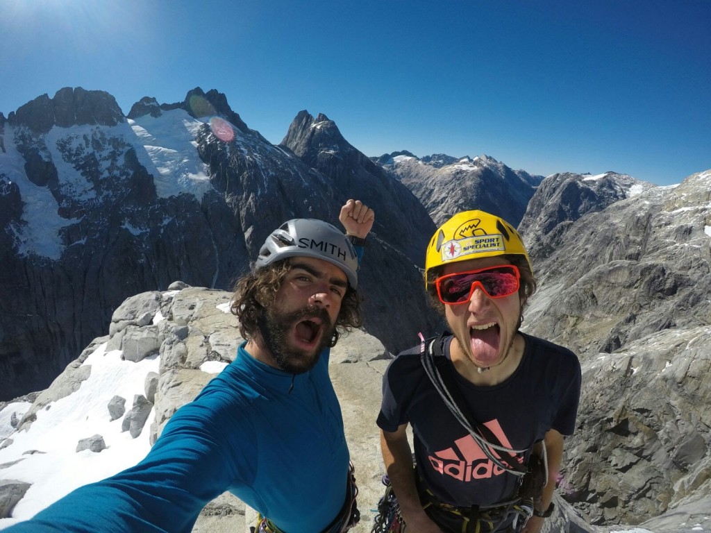 Paolo Marazzi e Luca Schiera al Cerro Mariposa in Patagonia