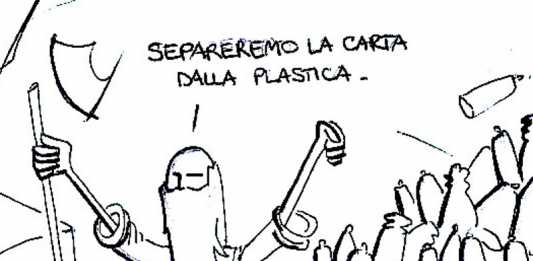 Vignetta di Giò. Rifiuti e raccolta differenziata: un’impresa biblica
