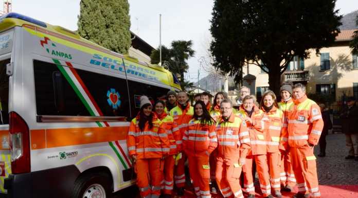 Inaugurata la nuova ambulanza donata al Soccorso Bellanese