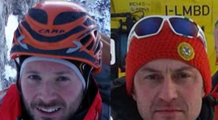 Valanga in Grignetta: le vittime sono due uomini del Soccorso Alpino Giovanni Giarletta e Ezio Artusi