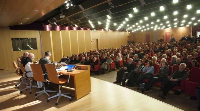 In centinaia all’auditorium per accogliere Padre Giuseppe Lepori