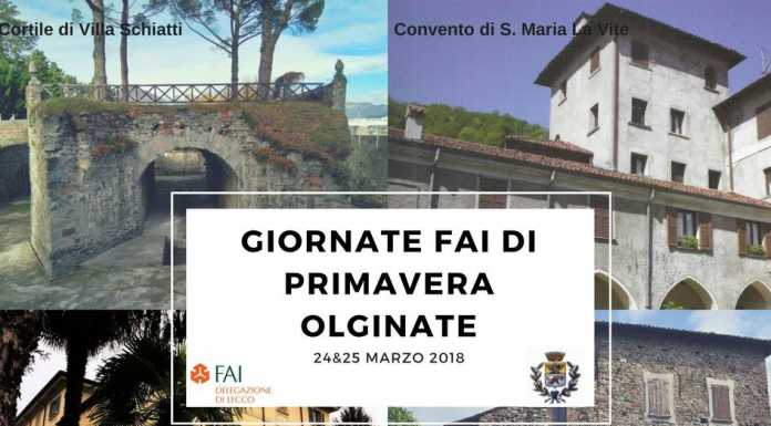 Tra arte e storia, Olginate protagonista delle Giornate Fai