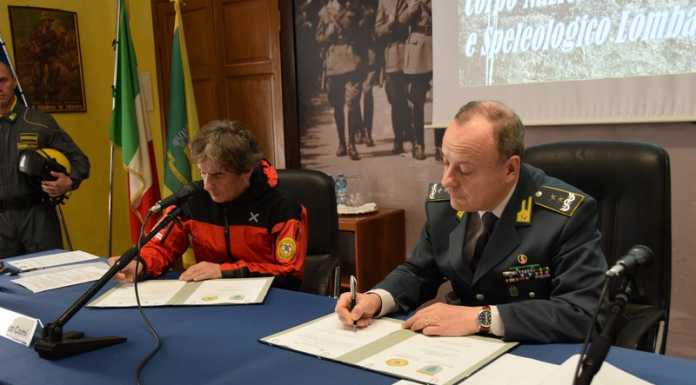 Siglato il protocollo d’intesa tra Finanza e Soccorso Alpino