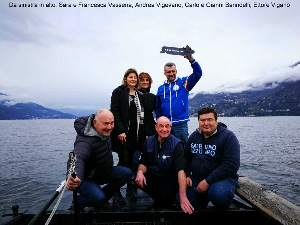  Sara e Francesca Vassena, Andrea Vigevano; in ginocchio da sinistra Carlo Barindelli, Gianni Barindelli, Ettore Viganò