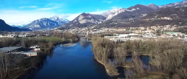 In volo sull’Adda, il fascino della natura catturato da un drone