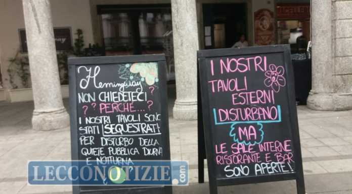 “Il locale disturba”, sequestrate casse musicali e tavolini