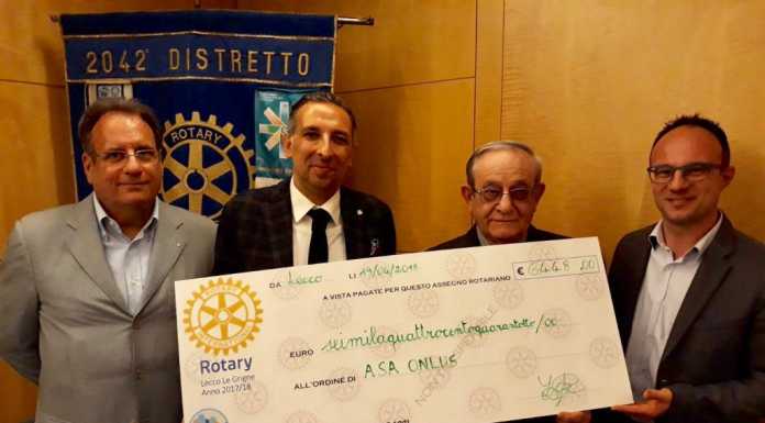 Il Rotary Lecco Le Grigne dona nuove strutture a Villa Serena di Introbio