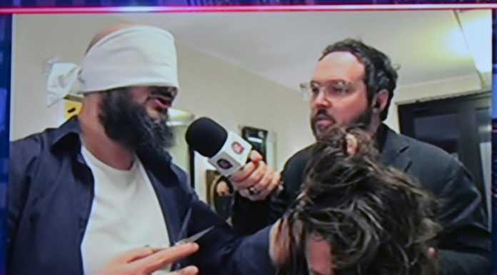 Morelli, il barbiere che lavora bendato, in diretta Rai a “Quelli che… dopo il Tg”