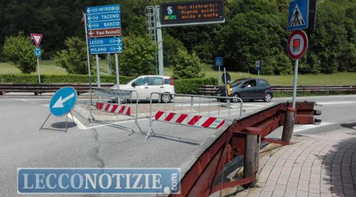 Chiusa la nuova Lecco – Ballabio (SS36 dir) in discesa nuova lecco ballabio strada