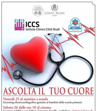 “Ascolta il tuo cuore”, a Bellano un’iniziativa rivolta alla salute dei giovani