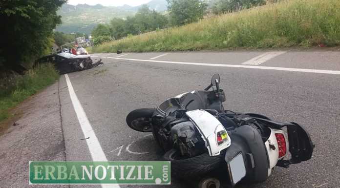 Suello: auto contro scooter, grave l’uomo in sella alla due ruote