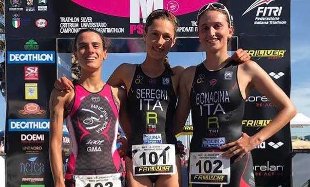 Aquathlon e triathlon, superlativa la lecchese Carlotta Bonacina