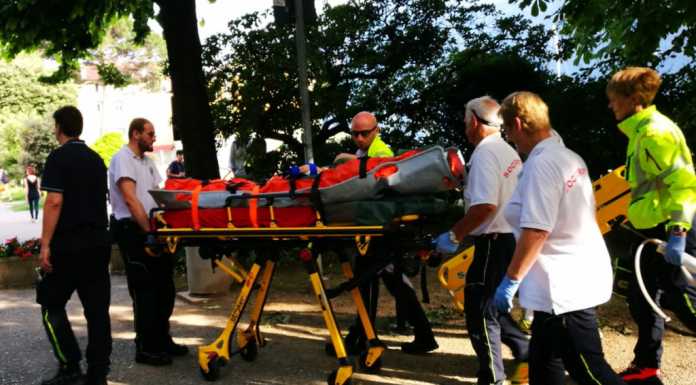 Cade da una pianta ai giardini pubblici, ragazzino in ospedale